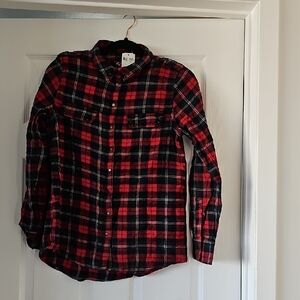 Azur  Red and Black Checkered Boy's Shirt